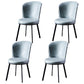Contemporary Style Upholstered Armless Dining Chairs Solid Back Dining Chair (Set of 2) Green 4 Piece Set Clearhalo ' kitchen&dining_furn' 'Dining Chairs' 'Dining Tables & Seating' 'dining_chair' 'furn' 'furn_dining_chair' 'Furniture' 'furniture_dining_chair' 'Kitchen & Dining Furniture' 'kitchen' 3957611