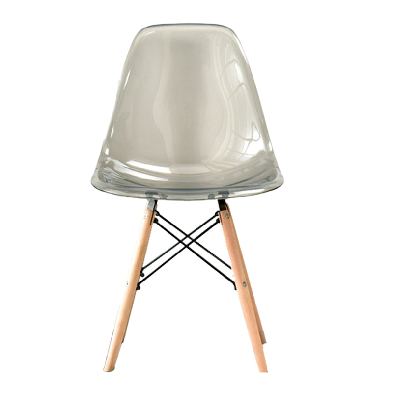 Modern Style Plastic Dining Armless Chair Solid Back Dining SIde Chairs for Home Use Clearhalo ' kitchen&dining_furn' 'Dining Chairs' 'Dining Tables & Seating' 'dining_chair' 'Furniture' 'furniture_dining_chair' 'Kitchen & Dining Furniture' 'kitchen' 3957628