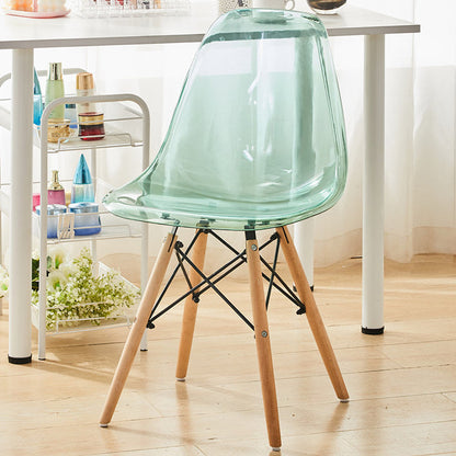 Modern Style Plastic Dining Armless Chair Solid Back Dining SIde Chairs for Home Use Blue 1 Piece Clearhalo ' kitchen&dining_furn' 'Dining Chairs' 'Dining Tables & Seating' 'dining_chair' 'Furniture' 'furniture_dining_chair' 'Kitchen & Dining Furniture' 'kitchen' 3957629