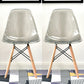 Modern Style Plastic Dining Armless Chair Solid Back Dining SIde Chairs for Home Use Grey Set of 2 Clearhalo ' kitchen&dining_furn' 'Dining Chairs' 'Dining Tables & Seating' 'dining_chair' 'Furniture' 'furniture_dining_chair' 'Kitchen & Dining Furniture' 'kitchen' 3957641