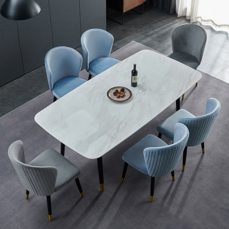 Glam Wood Dining Room Chairs Velvet Dining Armless Chairs for Home Use (Set of 2) Clearhalo ' kitchen&dining_furn' 'Dining Chairs' 'Dining Tables & Seating' 'dining_chair' 'furn' 'furn_dining_chair' 'Furniture' 'furniture_dining_chair' 'Kitchen & Dining Furniture' 'kitchen' 3957657