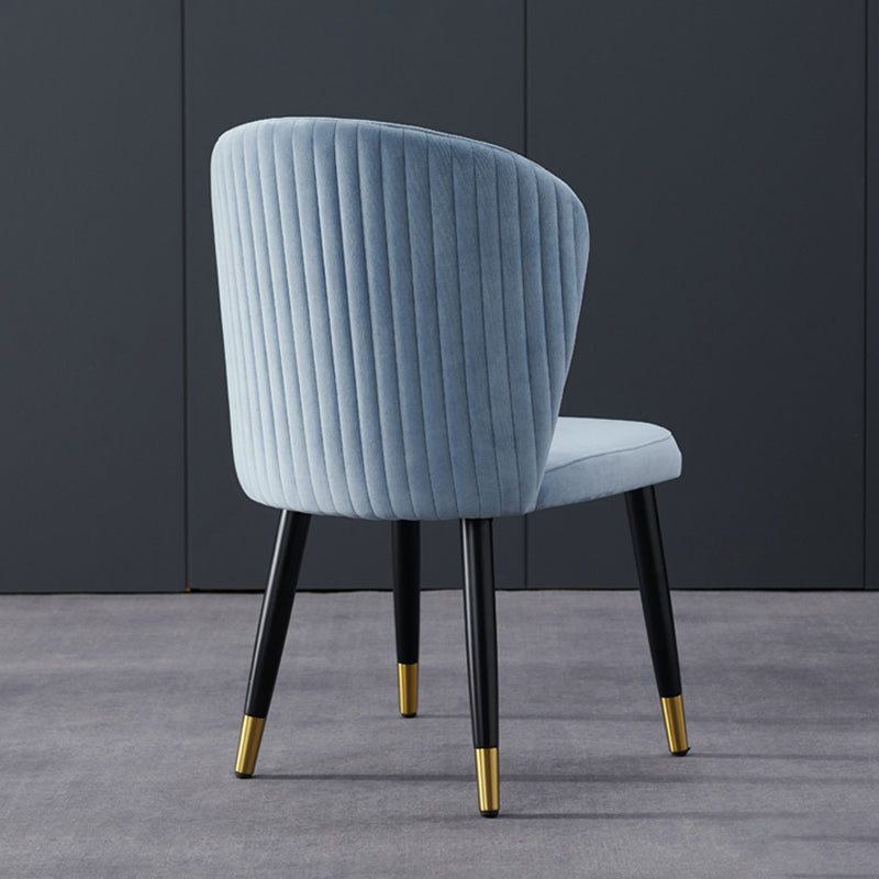 Glam Wood Dining Room Chairs Velvet Dining Armless Chairs for Home Use (Set of 2) Clearhalo ' kitchen&dining_furn' 'Dining Chairs' 'Dining Tables & Seating' 'dining_chair' 'furn' 'furn_dining_chair' 'Furniture' 'furniture_dining_chair' 'Kitchen & Dining Furniture' 'kitchen' 3957659