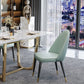 Glam Wood Dining Room Chairs Upholstered Armless Dining Chairs for Home Use (Set of 2) Clearhalo ' kitchen&dining_furn' 'Dining Chairs' 'Dining Tables & Seating' 'dining_chair' 'furn' 'furn_dining_chair' 'Furniture' 'furniture_dining_chair' 'Kitchen & Dining Furniture' 'kitchen' 3957663
