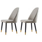 Glam Wood Dining Room Chairs Upholstered Armless Dining Chairs for Home Use (Set of 2) Light Gray Clearhalo ' kitchen&dining_furn' 'Dining Chairs' 'Dining Tables & Seating' 'dining_chair' 'furn' 'furn_dining_chair' 'Furniture' 'furniture_dining_chair' 'Kitchen & Dining Furniture' 'kitchen' 3957665