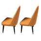 Glam Wood Dining Room Chairs Upholstered Armless Dining Chairs for Home Use (Set of 2) Orange Clearhalo ' kitchen&dining_furn' 'Dining Chairs' 'Dining Tables & Seating' 'dining_chair' 'furn' 'furn_dining_chair' 'Furniture' 'furniture_dining_chair' 'Kitchen & Dining Furniture' 'kitchen' 3957668