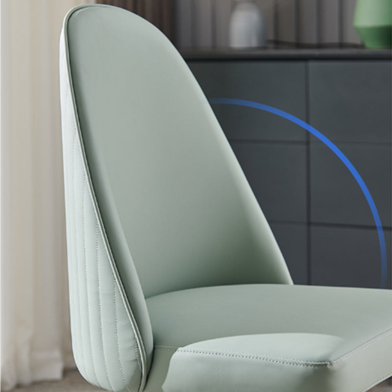 Glam Wood Dining Room Chairs Upholstered Armless Dining Chairs for Home Use (Set of 2) Clearhalo ' kitchen&dining_furn' 'Dining Chairs' 'Dining Tables & Seating' 'dining_chair' 'furn' 'furn_dining_chair' 'Furniture' 'furniture_dining_chair' 'Kitchen & Dining Furniture' 'kitchen' 3957674