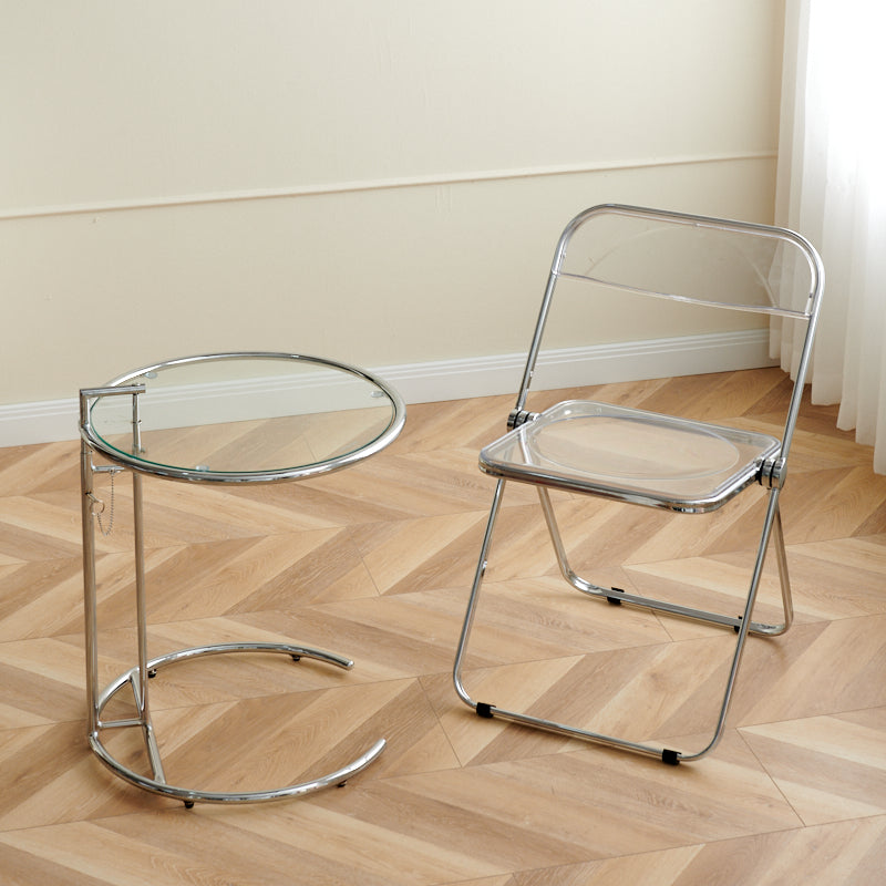 Metal Modern Indoor-Outdoor Chair Armless Open Back Dining Side Chair Clearhalo ' kitchen&dining_furn' 'Dining Chairs' 'Dining Tables & Seating' 'dining_chair' 'furn' 'furn_dining_chair' 'Furniture' 'furniture_dining_chair' 'Kitchen & Dining Furniture' 'kitchen' 3957743