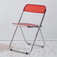 Metal Modern Indoor-Outdoor Chair Armless Open Back Dining Side Chair Red 1 Piece Clearhalo ' kitchen&dining_furn' 'Dining Chairs' 'Dining Tables & Seating' 'dining_chair' 'furn' 'furn_dining_chair' 'Furniture' 'furniture_dining_chair' 'Kitchen & Dining Furniture' 'kitchen' 3957744