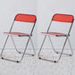 Metal Modern Indoor-Outdoor Chair Armless Open Back Dining Side Chair Red 2 Piece Set Clearhalo ' kitchen&dining_furn' 'Dining Chairs' 'Dining Tables & Seating' 'dining_chair' 'furn' 'furn_dining_chair' 'Furniture' 'furniture_dining_chair' 'Kitchen & Dining Furniture' 'kitchen' 3957746
