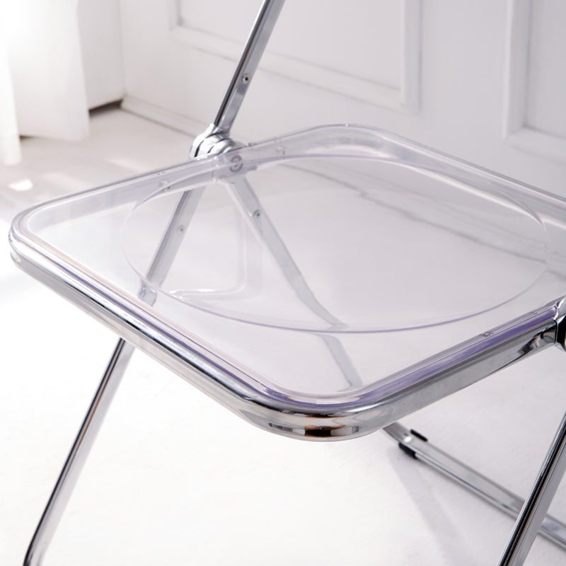 Metal Modern Indoor-Outdoor Chair Armless Open Back Dining Side Chair Clearhalo ' kitchen&dining_furn' 'Dining Chairs' 'Dining Tables & Seating' 'dining_chair' 'furn' 'furn_dining_chair' 'Furniture' 'furniture_dining_chair' 'Kitchen & Dining Furniture' 'kitchen' 3957748