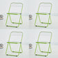 Metal Modern Indoor-Outdoor Chair Armless Open Back Dining Side Chair Green 4 Piece Set Clearhalo ' kitchen&dining_furn' 'Dining Chairs' 'Dining Tables & Seating' 'dining_chair' 'furn' 'furn_dining_chair' 'Furniture' 'furniture_dining_chair' 'Kitchen & Dining Furniture' 'kitchen' 3957757