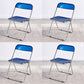 Metal Modern Indoor-Outdoor Chair Armless Open Back Dining Side Chair Blue 4 Piece Set Clearhalo ' kitchen&dining_furn' 'Dining Chairs' 'Dining Tables & Seating' 'dining_chair' 'furn' 'furn_dining_chair' 'Furniture' 'furniture_dining_chair' 'Kitchen & Dining Furniture' 'kitchen' 3957766