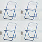 Metal Modern Indoor-Outdoor Chair Armless Open Back Dining Side Chair Dark Blue 4 Piece Set Clearhalo ' kitchen&dining_furn' 'Dining Chairs' 'Dining Tables & Seating' 'dining_chair' 'furn' 'furn_dining_chair' 'Furniture' 'furniture_dining_chair' 'Kitchen & Dining Furniture' 'kitchen' 3957769