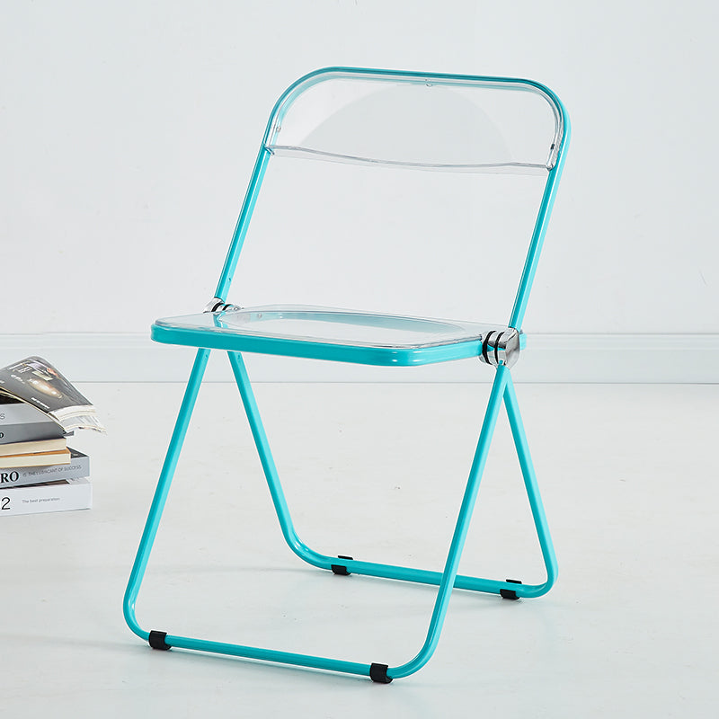 Metal Modern Indoor-Outdoor Chair Armless Open Back Dining Side Chair Light Blue 1 Piece Clearhalo ' kitchen&dining_furn' 'Dining Chairs' 'Dining Tables & Seating' 'dining_chair' 'furn' 'furn_dining_chair' 'Furniture' 'furniture_dining_chair' 'Kitchen & Dining Furniture' 'kitchen' 3957782