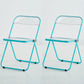 Metal Modern Indoor-Outdoor Chair Armless Open Back Dining Side Chair Light Blue 2 Piece Set Clearhalo ' kitchen&dining_furn' 'Dining Chairs' 'Dining Tables & Seating' 'dining_chair' 'furn' 'furn_dining_chair' 'Furniture' 'furniture_dining_chair' 'Kitchen & Dining Furniture' 'kitchen' 3957783