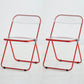 Metal Modern Indoor-Outdoor Chair Armless Open Back Dining Side Chair Brick Red 2 Piece Set Clearhalo ' kitchen&dining_furn' 'Dining Chairs' 'Dining Tables & Seating' 'dining_chair' 'furn' 'furn_dining_chair' 'Furniture' 'furniture_dining_chair' 'Kitchen & Dining Furniture' 'kitchen' 3957795