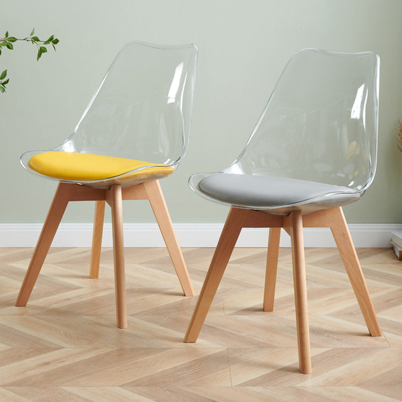 Contemporary Beech Wood Chair Set Solid Back Side Dining Kitchen Chairs Clearhalo ' kitchen&dining_furn' 'Dining Chairs' 'Dining Tables & Seating' 'dining_chair' 'Furniture' 'furniture_dining_chair' 'Kitchen & Dining Furniture' 'kitchen' 3957800