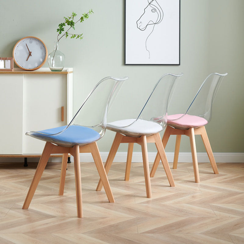 Contemporary Beech Wood Chair Set Solid Back Side Dining Kitchen Chairs Clearhalo ' kitchen&dining_furn' 'Dining Chairs' 'Dining Tables & Seating' 'dining_chair' 'Furniture' 'furniture_dining_chair' 'Kitchen & Dining Furniture' 'kitchen' 3957802