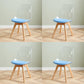 Contemporary Beech Wood Chair Set Solid Back Side Dining Kitchen Chairs Blue Set of 4 Clearhalo ' kitchen&dining_furn' 'Dining Chairs' 'Dining Tables & Seating' 'dining_chair' 'Furniture' 'furniture_dining_chair' 'Kitchen & Dining Furniture' 'kitchen' 3957824