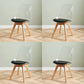 Contemporary Beech Wood Chair Set Solid Back Side Dining Kitchen Chairs Black Set of 4 Clearhalo ' kitchen&dining_furn' 'Dining Chairs' 'Dining Tables & Seating' 'dining_chair' 'Furniture' 'furniture_dining_chair' 'Kitchen & Dining Furniture' 'kitchen' 3957827