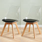 Contemporary Beech Wood Chair Set Solid Back Side Dining Kitchen Chairs Black Set of 2 Clearhalo ' kitchen&dining_furn' 'Dining Chairs' 'Dining Tables & Seating' 'dining_chair' 'Furniture' 'furniture_dining_chair' 'Kitchen & Dining Furniture' 'kitchen' 3957829