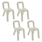 Designer Style Velvet Side Chair Matte Finish Open Back Dining Chairs for Home Off-White 4 Piece Set Clearhalo ' kitchen&dining_furn' 'Dining Chairs' 'Dining Tables & Seating' 'dining_chair' 'furn' 'furn_dining_chair' 'Furniture' 'furniture_dining_chair' 'Kitchen & Dining Furniture' 'kitchen' 3957834