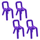Designer Style Velvet Side Chair Matte Finish Open Back Dining Chairs for Home Purple 4 Piece Set Clearhalo ' kitchen&dining_furn' 'Dining Chairs' 'Dining Tables & Seating' 'dining_chair' 'furn' 'furn_dining_chair' 'Furniture' 'furniture_dining_chair' 'Kitchen & Dining Furniture' 'kitchen' 3957848