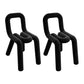 Designer Style Velvet Side Chair Matte Finish Open Back Dining Chairs for Home Black 2 Piece Set Clearhalo ' kitchen&dining_furn' 'Dining Chairs' 'Dining Tables & Seating' 'dining_chair' 'furn' 'furn_dining_chair' 'Furniture' 'furniture_dining_chair' 'Kitchen & Dining Furniture' 'kitchen' 3957850