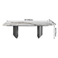 Metal Traditional Luxury Rectangle Table Sintered Stone Dining Table for Dining Room Clearhalo ' dining_table' 'Dining Tables & Seating' 'Dining Tables' 'furn' 'furn_dining_table' 'Furniture' 'furniture_dining_table' 'Kitchen & Dining Furniture' 'kitchen&dining_furn' 'kitchen' 'kitchen_dining_table' 3958837