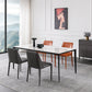 Industrial Style Home Sintered Stone Dining Table Metallic Base Rectangle Table Clearhalo ' dining_table' 'Dining Tables & Seating' 'Dining Tables' 'furn' 'furn_dining_table' 'Furniture' 'furniture_dining_table' 'Kitchen & Dining Furniture' 'kitchen&dining_furn' 'kitchen' 'kitchen_dining_table' 3958873