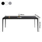 Industrial Style Home Sintered Stone Dining Table Metallic Base Rectangle Table Clearhalo ' dining_table' 'Dining Tables & Seating' 'Dining Tables' 'furn' 'furn_dining_table' 'Furniture' 'furniture_dining_table' 'Kitchen & Dining Furniture' 'kitchen&dining_furn' 'kitchen' 'kitchen_dining_table' 3958878