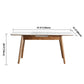 Rectangle Extendable Stone Dining Site Table Traditional Luxury 4 Legs Dinette Table Clearhalo ' dining_table' 'Dining Tables & Seating' 'Dining Tables' 'furn' 'furn_dining_table' 'Furniture' 'furniture_dining_table' 'Kitchen & Dining Furniture' 'kitchen&dining_furn' 'kitchen' 'kitchen_dining_table' 3958959