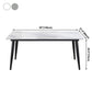 Industrial Sintered Stone Dining Table Carbon Steel Base Rectangle Table for Home Clearhalo ' dining_table' 'Dining Tables & Seating' 'Dining Tables' 'furn' 'furn_dining_table' 'Furniture' 'furniture_dining_table' 'Kitchen & Dining Furniture' 'kitchen&dining_furn' 'kitchen' 'kitchen_dining_table' 3958976