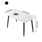 Industrial Home Sintered Stone Scratch Resistant Dining Table 4 Legs Base Rectangle Table Clearhalo ' dining_table' 'Dining Tables & Seating' 'Dining Tables' 'furn' 'furn_dining_table' 'Furniture' 'furniture_dining_table' 'Kitchen & Dining Furniture' 'kitchen&dining_furn' 'kitchen' 'kitchen_dining_table' 3958994