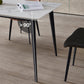 Industrial Sintered Stone 55" Wide Dining Table Rectangle Shape Table with 4 Legs Base Clearhalo ' dining_table' 'Dining Tables & Seating' 'Dining Tables' 'furn' 'furn_dining_table' 'Furniture' 'furniture_dining_table' 'Kitchen & Dining Furniture' 'kitchen&dining_furn' 'kitchen' 'kitchen_dining_table' 3959022