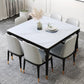 Stone Dining Site Table Industrial Style 4 Legs Dining Table for Kitchen Home Clearhalo ' dining_table' 'Dining Tables & Seating' 'Dining Tables' 'furn' 'furn_dining_table' 'Furniture' 'furniture_dining_table' 'Kitchen & Dining Furniture' 'kitchen&dining_furn' 'kitchen' 'kitchen_dining_table' 3959029
