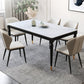 Stone Dining Site Table Industrial Style 4 Legs Dining Table for Kitchen Home Clearhalo ' dining_table' 'Dining Tables & Seating' 'Dining Tables' 'furn' 'furn_dining_table' 'Furniture' 'furniture_dining_table' 'Kitchen & Dining Furniture' 'kitchen&dining_furn' 'kitchen' 'kitchen_dining_table' 3959038