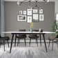 Rectangle Two-Color Dining Table Sintered Stone Table Industrial with 4 Legs Clearhalo ' dining_table' 'Dining Tables & Seating' 'Dining Tables' 'furn' 'furn_dining_table' 'Furniture' 'furniture_dining_table' 'Kitchen & Dining Furniture' 'kitchen&dining_furn' 'kitchen' 'kitchen_dining_table' 3959048
