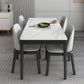 Modern Style 4 Legs Dining Table Three-Color Fixed Table of Sintered Stone White Without Chairs Clearhalo ' dining_table' 'Dining Tables & Seating' 'Dining Tables' 'furn' 'furn_dining_table' 'Furniture' 'furniture_dining_table' 'Kitchen & Dining Furniture' 'kitchen&dining_furn' 'kitchen' 'kitchen_dining_table' 3959063