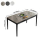 Modern Style 4 Legs Dining Table Three-Color Fixed Table of Sintered Stone Clearhalo ' dining_table' 'Dining Tables & Seating' 'Dining Tables' 'furn' 'furn_dining_table' 'Furniture' 'furniture_dining_table' 'Kitchen & Dining Furniture' 'kitchen&dining_furn' 'kitchen' 'kitchen_dining_table' 3959078