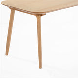 Rectangle 4 Legs Modern Style Dining Table Wood Color Fixed Table with Solid Wood Clearhalo ' dining_table' 'Dining Tables & Seating' 'Dining Tables' 'furn' 'furn_dining_table' 'Furniture' 'furniture_dining_table' 'Kitchen & Dining Furniture' 'kitchen&dining_furn' 'kitchen' 'kitchen_dining_table' 3959086