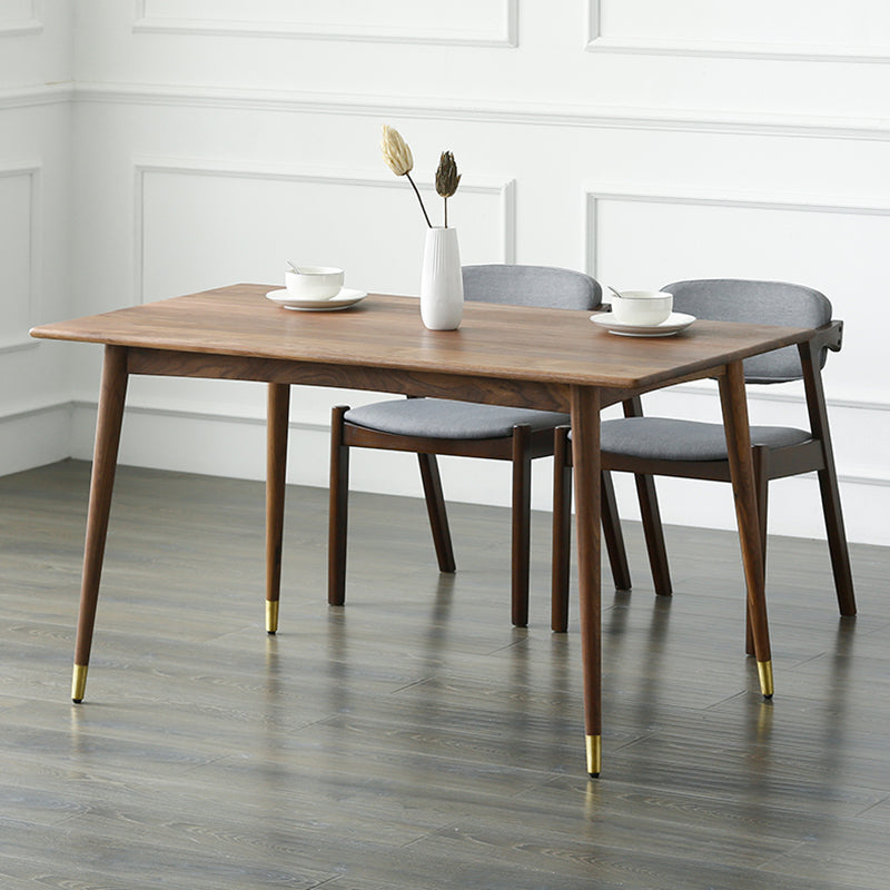 Rectangle Luxury Dining Table Wood Color Fixed Table with Pinewood Solid Wood Clearhalo ' dining_table' 'Dining Tables & Seating' 'Dining Tables' 'furn' 'furn_dining_table' 'Furniture' 'furniture_dining_table' 'Kitchen & Dining Furniture' 'kitchen&dining_furn' 'kitchen' 'kitchen_dining_table' 3959098