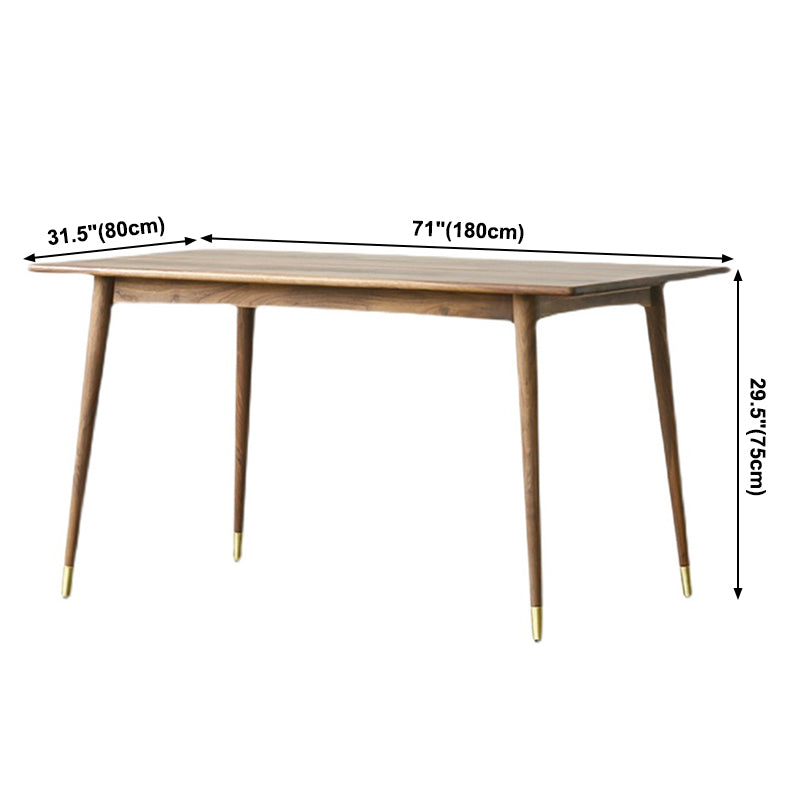 Rectangle Luxury Dining Table Wood Color Fixed Table with Pinewood Solid Wood Clearhalo ' dining_table' 'Dining Tables & Seating' 'Dining Tables' 'furn' 'furn_dining_table' 'Furniture' 'furniture_dining_table' 'Kitchen & Dining Furniture' 'kitchen&dining_furn' 'kitchen' 'kitchen_dining_table' 3959106