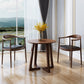 Round Double Pedestal Casual Dining Table Wood Color Fixed Table with Ashwood Solid Wood Walnut Without Chairs Clearhalo ' dining_table' 'Dining Tables & Seating' 'Dining Tables' 'furn' 'furn_dining_table' 'Furniture' 'furniture_dining_table' 'Kitchen & Dining Furniture' 'kitchen&dining_furn' 'kitchen' 'kitchen_dining_table' 3959110