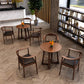 Round Double Pedestal Casual Dining Table Wood Color Fixed Table with Ashwood Solid Wood Clearhalo ' dining_table' 'Dining Tables & Seating' 'Dining Tables' 'furn' 'furn_dining_table' 'Furniture' 'furniture_dining_table' 'Kitchen & Dining Furniture' 'kitchen&dining_furn' 'kitchen' 'kitchen_dining_table' 3959113