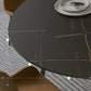 Modern Sintered Stone Dinner Table Round Table with Black Frame for Kitchen Clearhalo ' dining_table' 'Dining Tables & Seating' 'Dining Tables' 'furn' 'furn_dining_table' 'Furniture' 'furniture_dining_table' 'Kitchen & Dining Furniture' 'kitchen&dining_furn' 'kitchen' 'kitchen_dining_table' 3959128