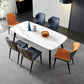 Industrial Standard Kitchen Dining Table Sintered Stone Rectangle Dining Table with 4 Legs Base Clearhalo ' dining_table' 'Dining Tables & Seating' 'Dining Tables' 'furn' 'furn_dining_table' 'Furniture' 'furniture_dining_table' 'Kitchen & Dining Furniture' 'kitchen&dining_furn' 'kitchen' 'kitchen_dining_table' 3959162