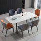 Industrial Standard Kitchen Dining Table Sintered Stone Rectangle Dining Table with 4 Legs Base White Gold Without Chairs Clearhalo ' dining_table' 'Dining Tables & Seating' 'Dining Tables' 'furn' 'furn_dining_table' 'Furniture' 'furniture_dining_table' 'Kitchen & Dining Furniture' 'kitchen&dining_furn' 'kitchen' 'kitchen_dining_table' 3959165