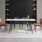 Industrial Standard Kitchen Dining Table Sintered Stone Rectangle Dining Table with 4 Legs Base Clearhalo ' dining_table' 'Dining Tables & Seating' 'Dining Tables' 'furn' 'furn_dining_table' 'Furniture' 'furniture_dining_table' 'Kitchen & Dining Furniture' 'kitchen&dining_furn' 'kitchen' 'kitchen_dining_table' 3959172