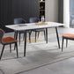 Industrial Standard Kitchen Dining Table Sintered Stone Rectangle Dining Table with 4 Legs Base Clearhalo ' dining_table' 'Dining Tables & Seating' 'Dining Tables' 'furn' 'furn_dining_table' 'Furniture' 'furniture_dining_table' 'Kitchen & Dining Furniture' 'kitchen&dining_furn' 'kitchen' 'kitchen_dining_table' 3959173